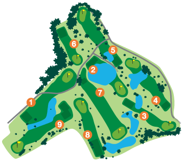 Overview of the Juan de Fuca golf course