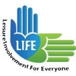 LIFE program logo. One blue hand facing up and one green hand facing right